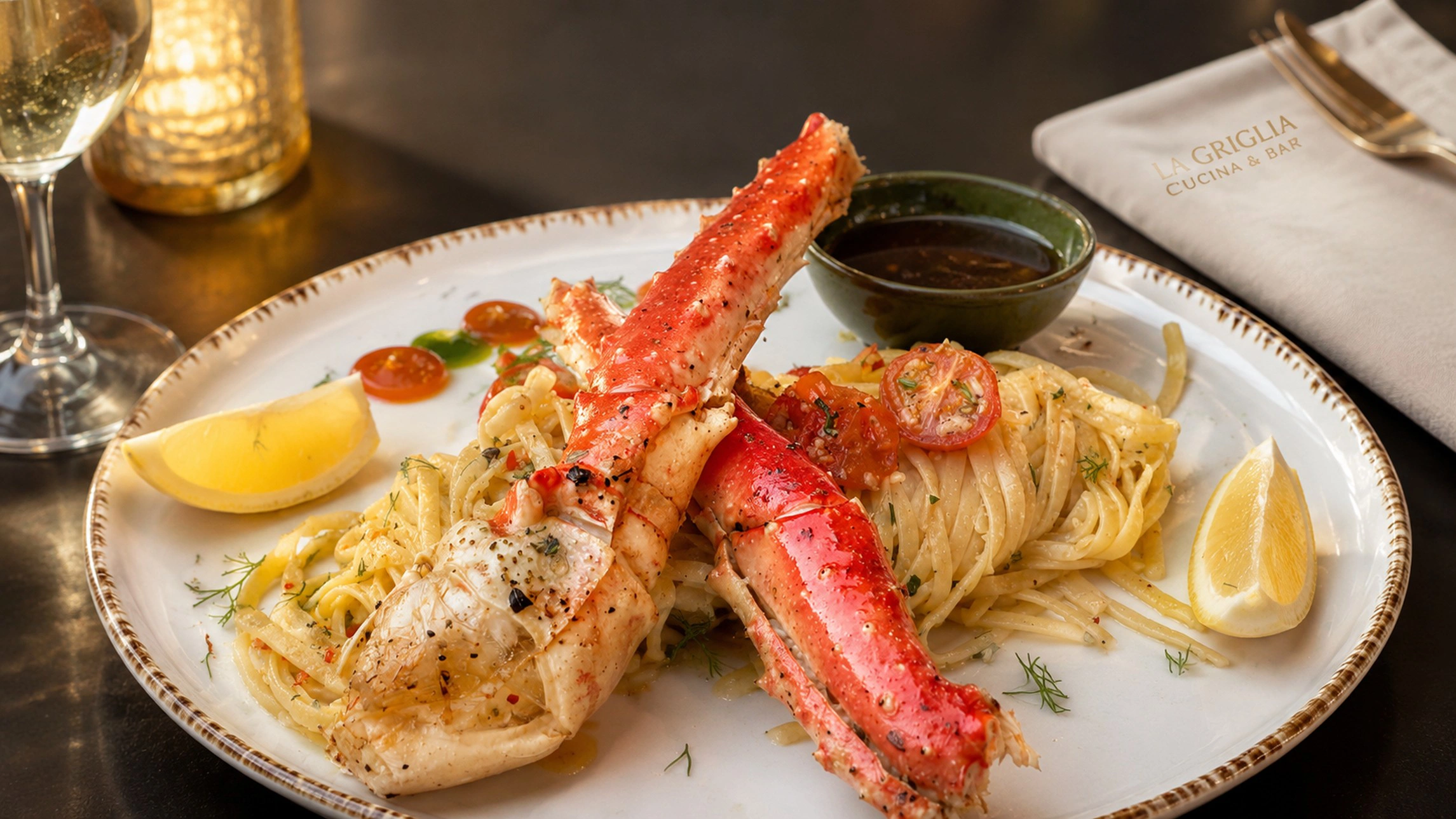 Mediterrane seafood pasta